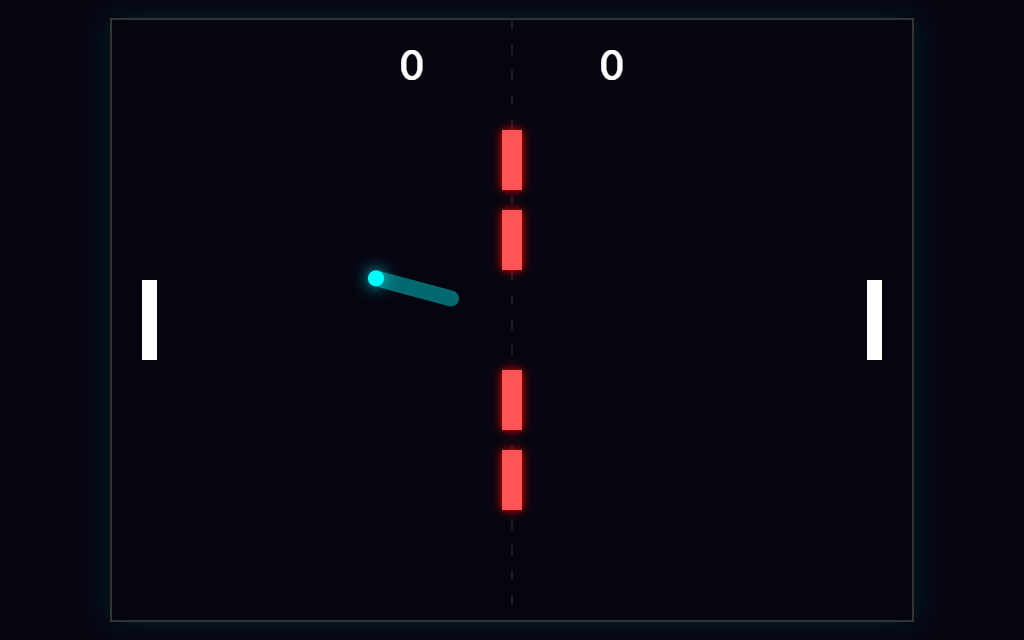 Gameplay screenshot of the mechanics-heavy Pro build with center wall and spin.
